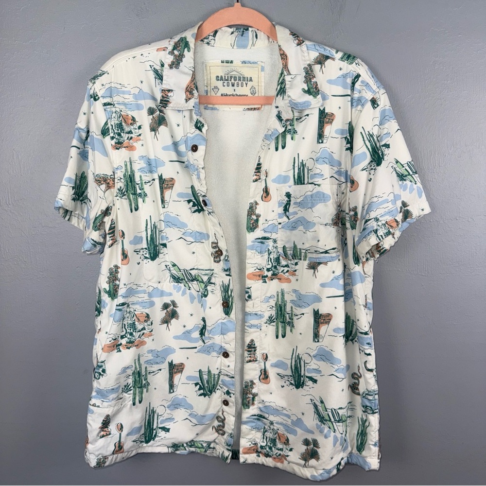 California Cowboy x Huckberry High‎ Water Shirt Men’s M Surf Motel *READ